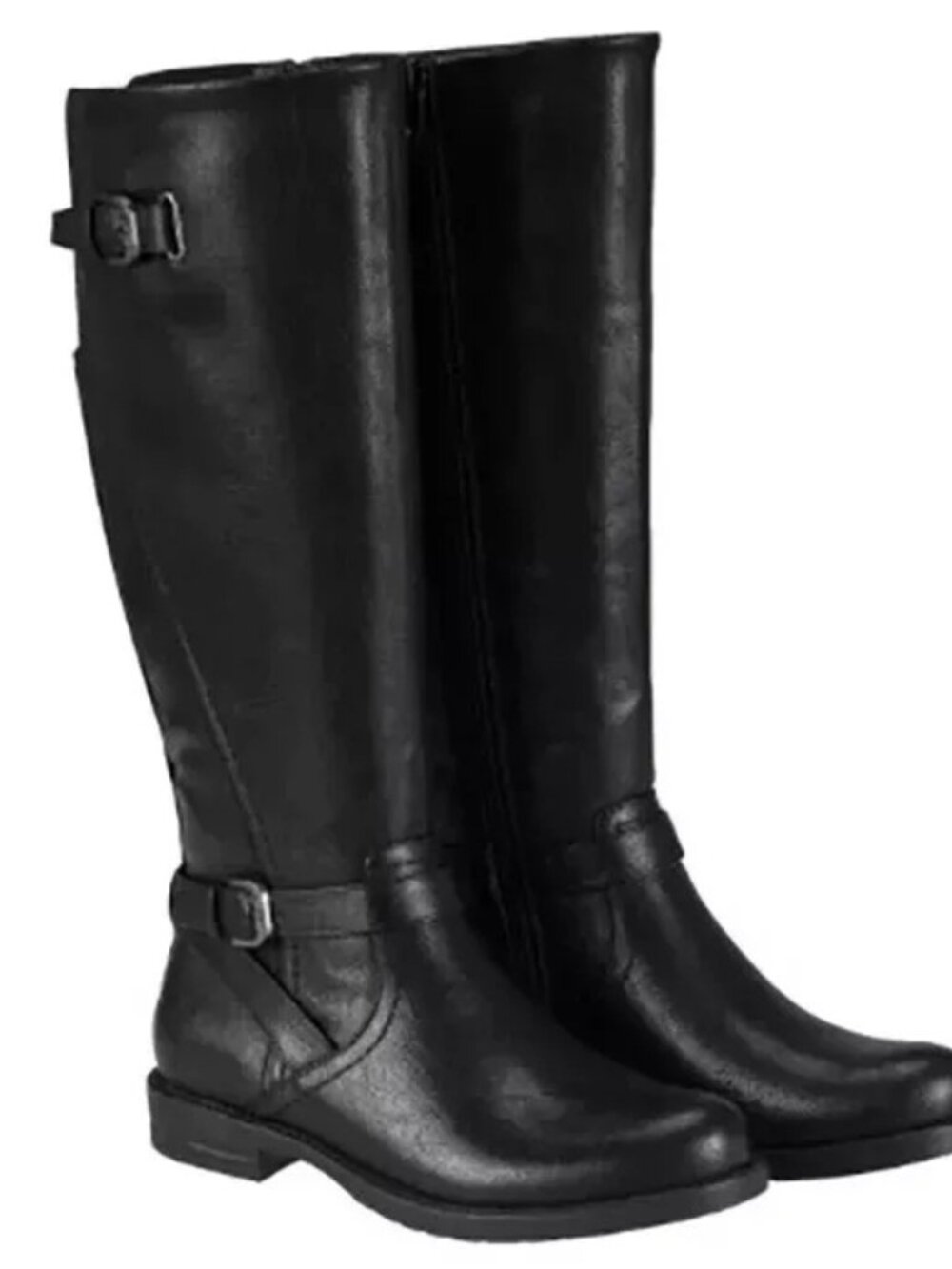 Women's Baretraps Cassidy Low Block Heel Riding Boots - Black - 10 - NIB
